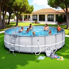 Каркасный бассейн Bestway 56280, 549 х 132 см., с песочным фильтр-насосом